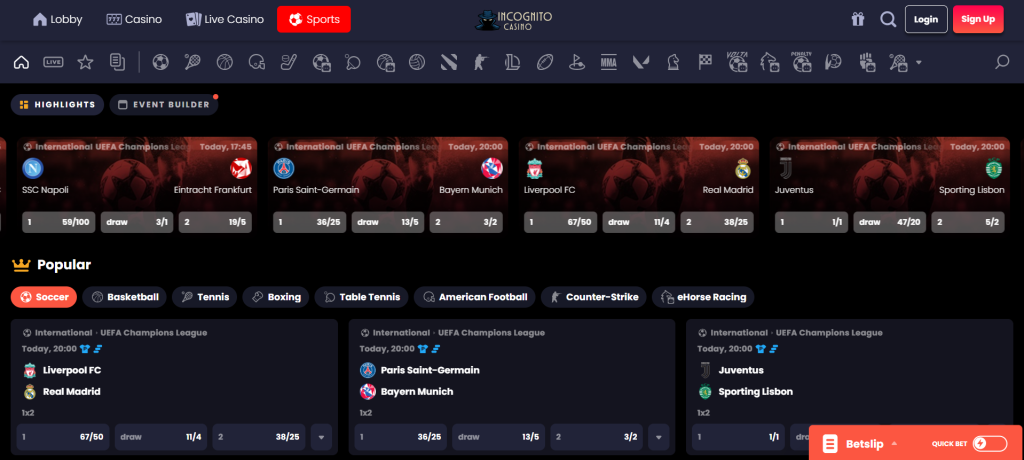 Incognito Sportsbook