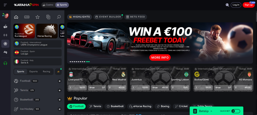 Katanaspin Sportsbook