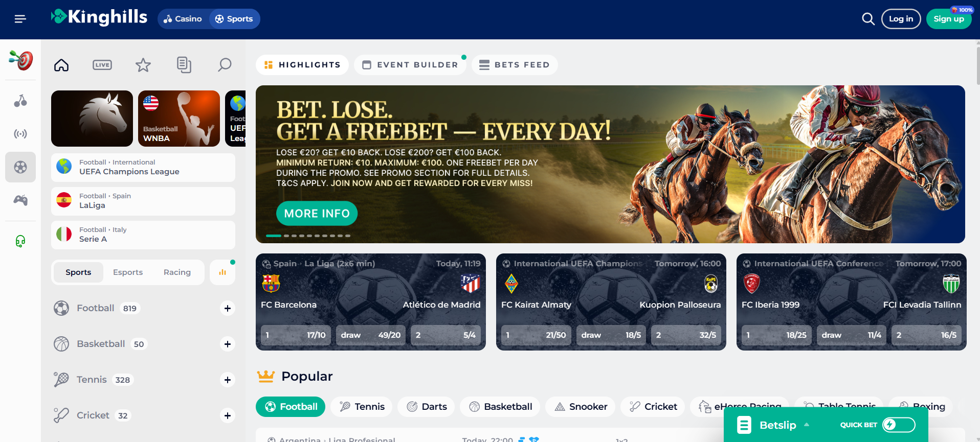 Kinghills Casino Sportsbook