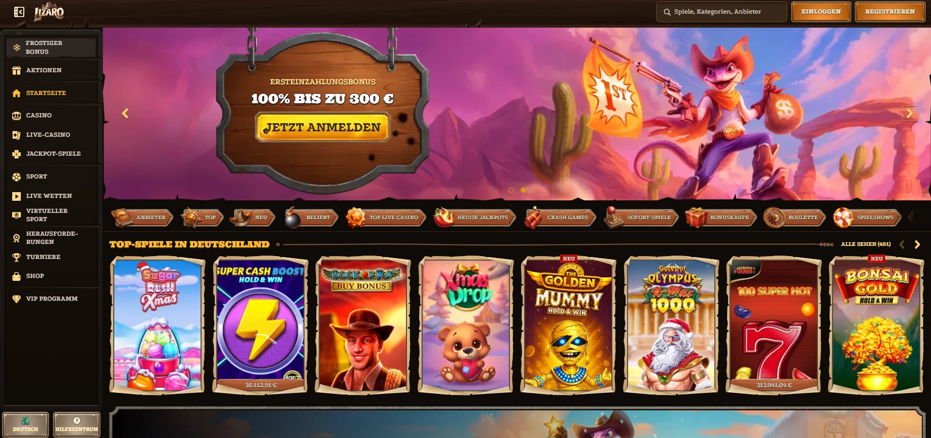 Lizaro Sportwetten Bonus