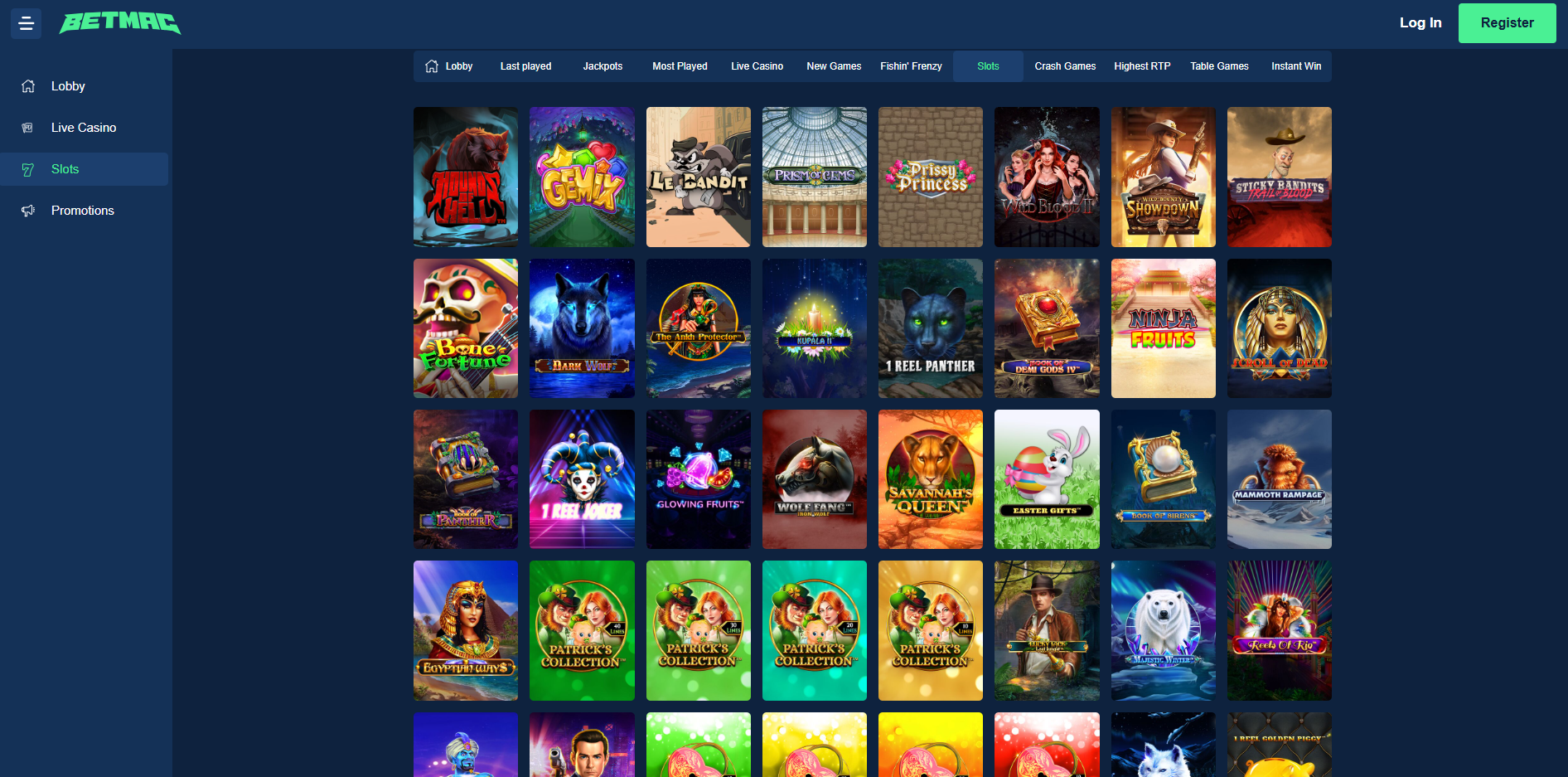 Betmac Casino Review - Slot Library