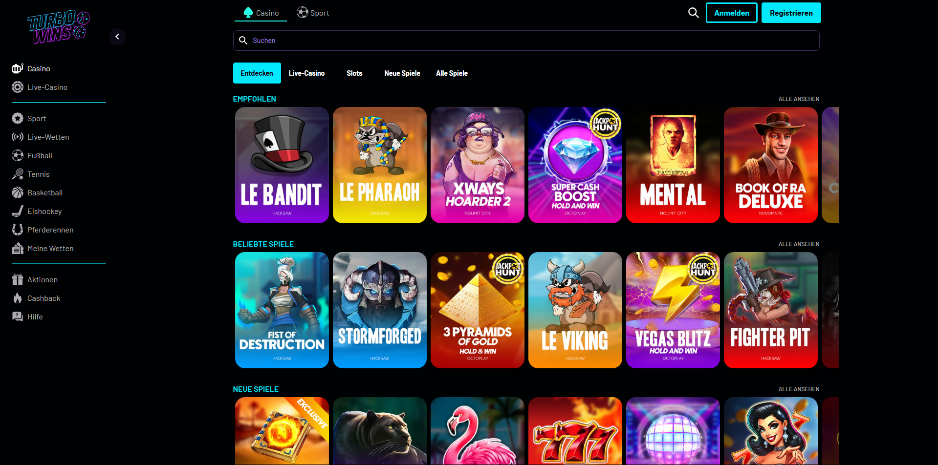 Turbo Wins Casino Seite