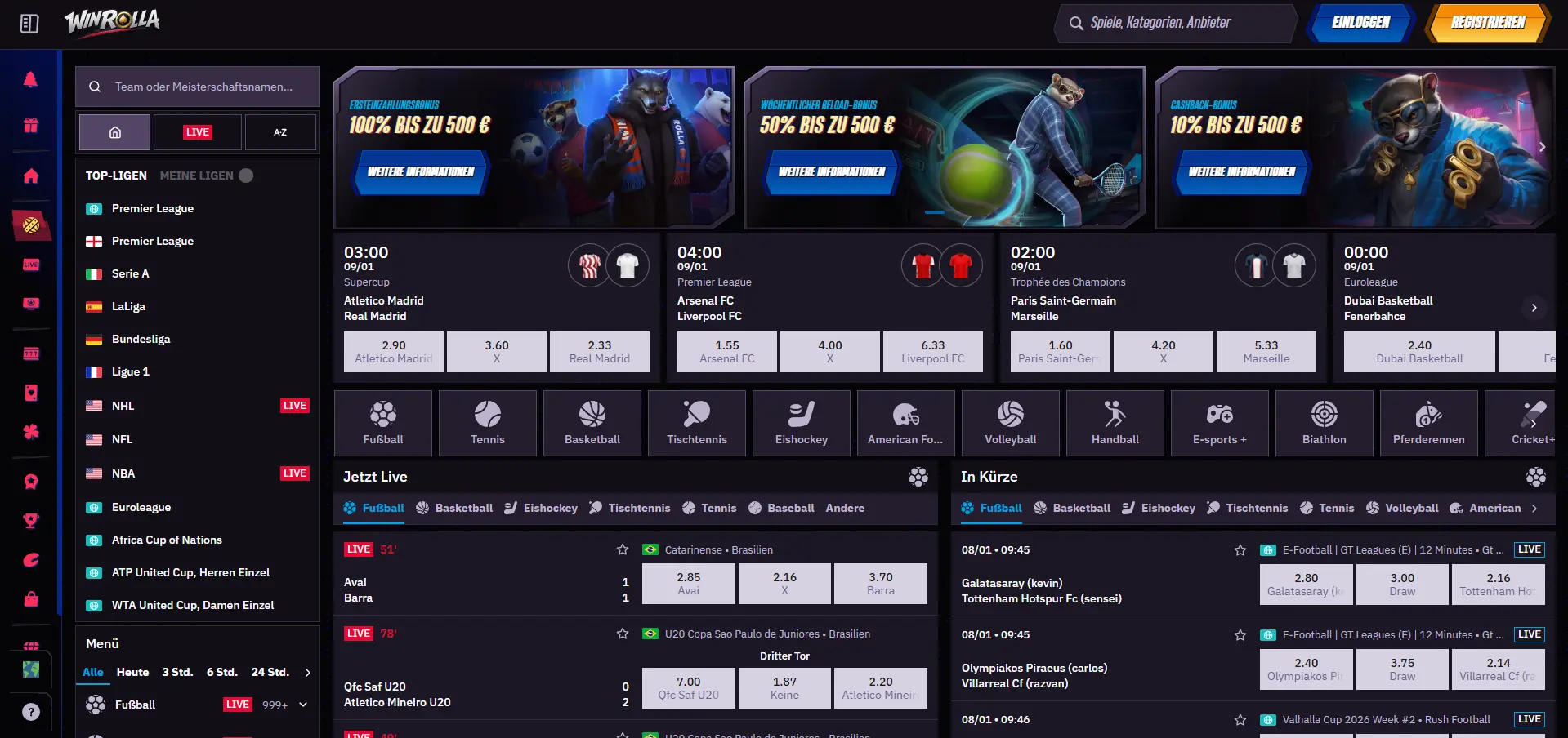 WinRolla Sportwetten