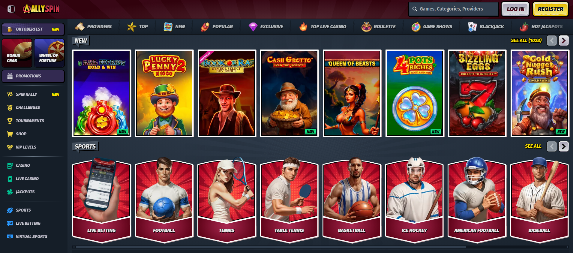 allyspin casino sports