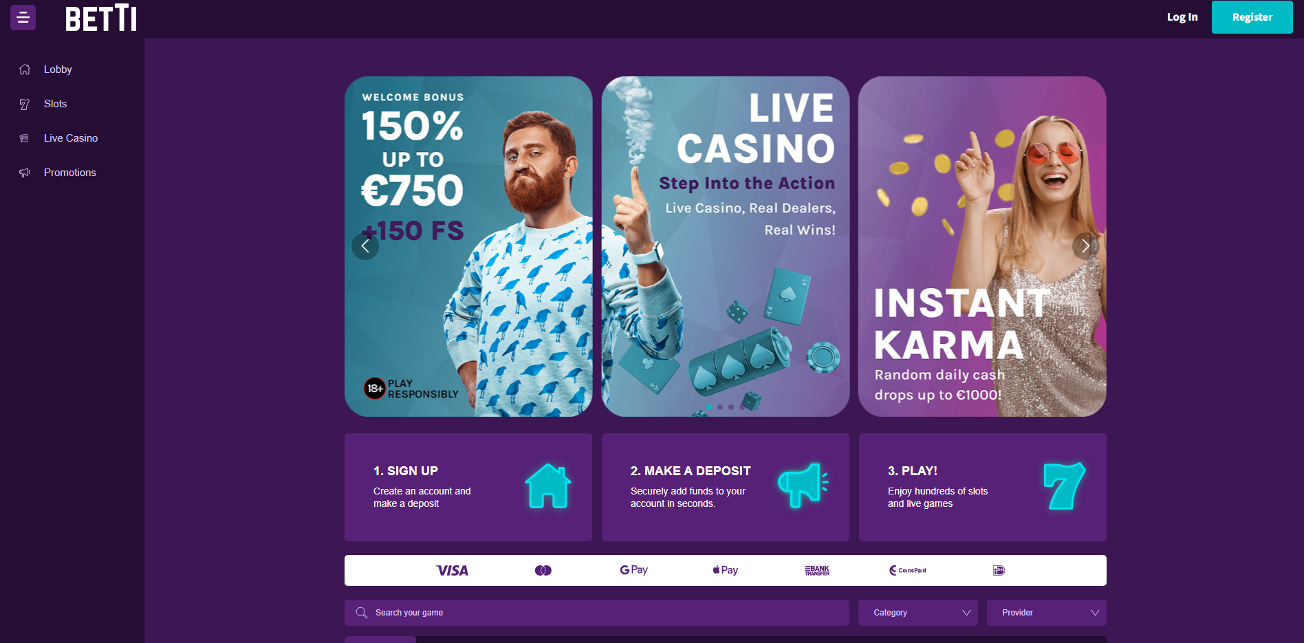 betti casino review - Homepage