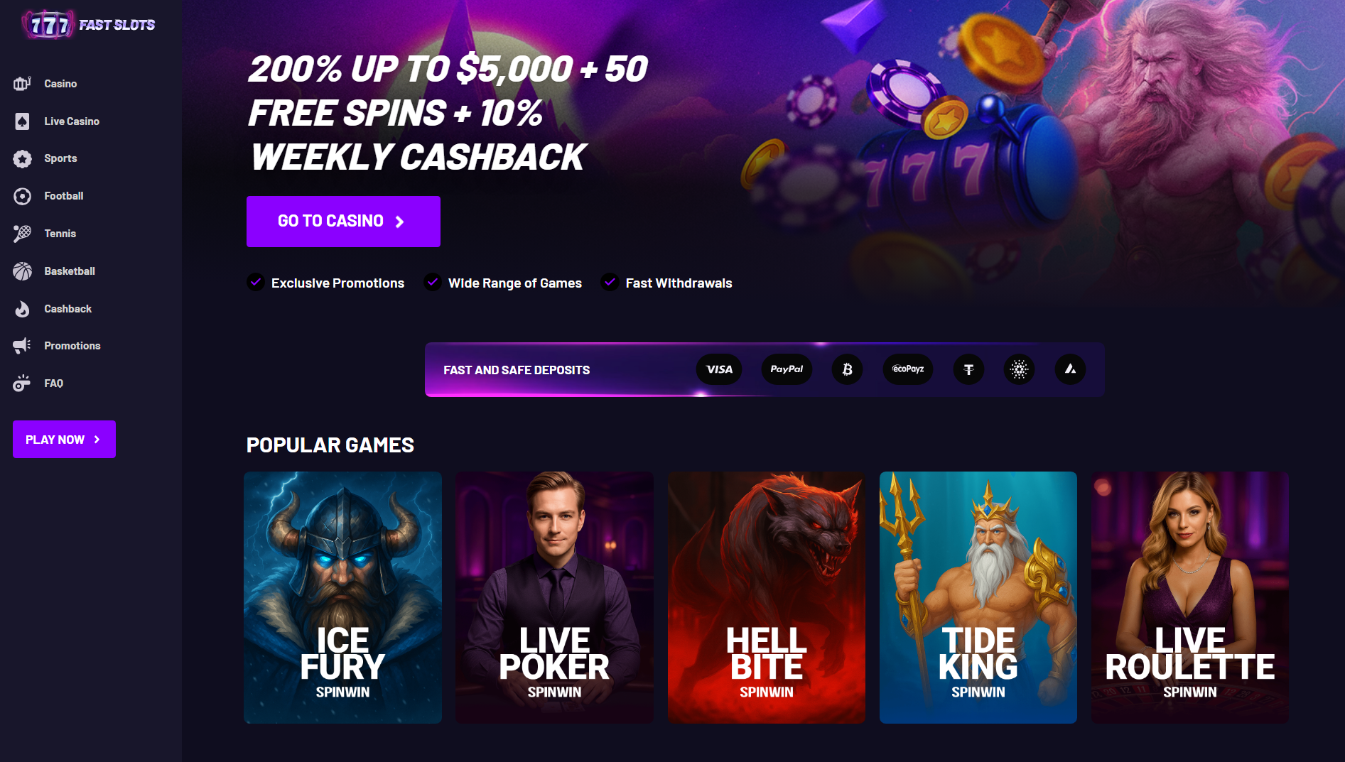 fast slots casino live