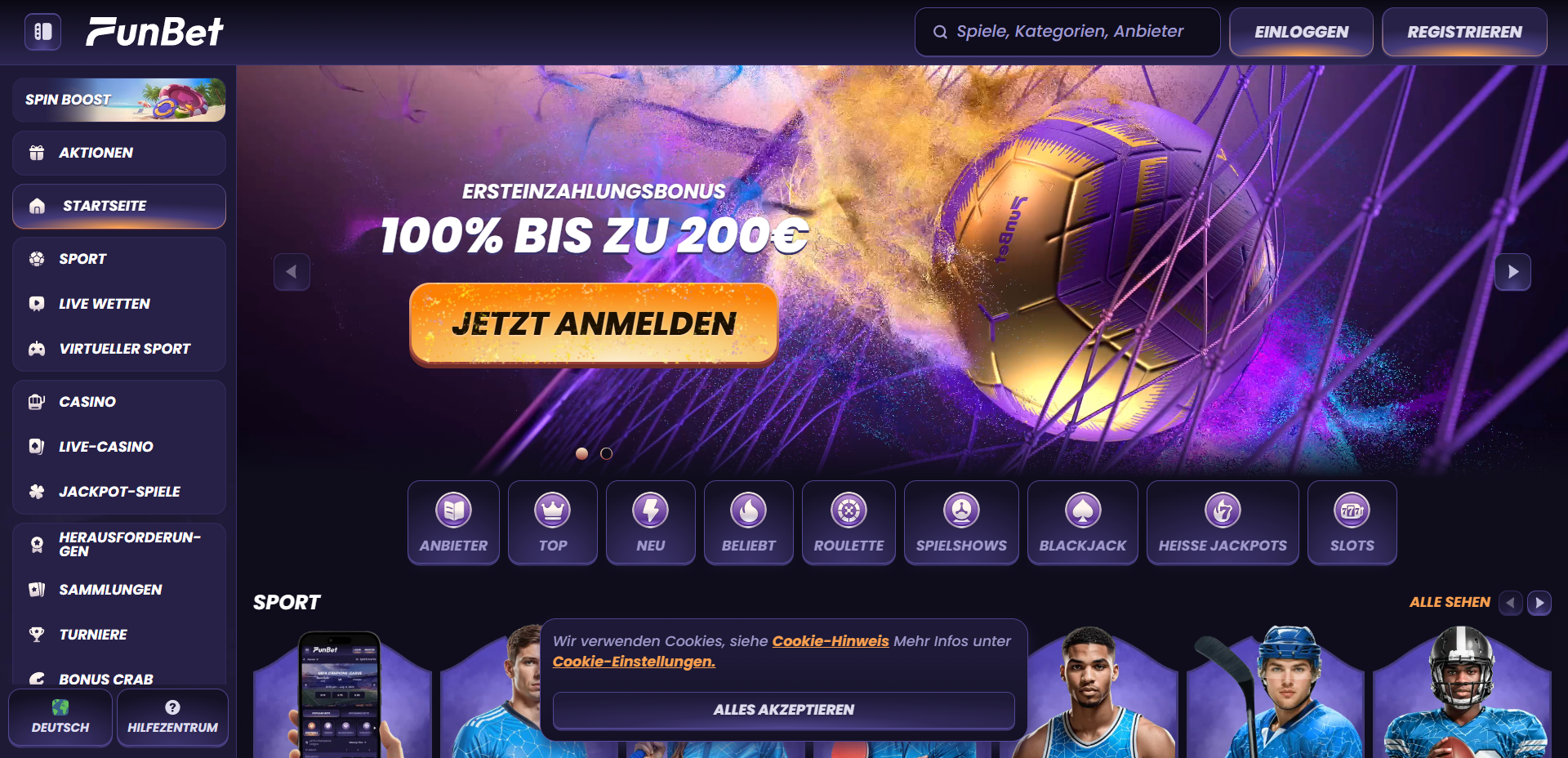 funbet casino live