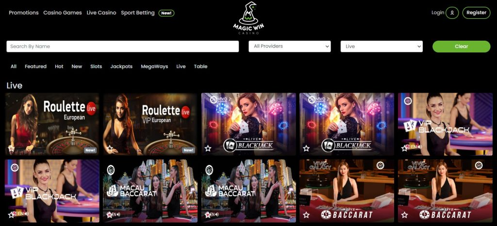 magicwin casino rollette