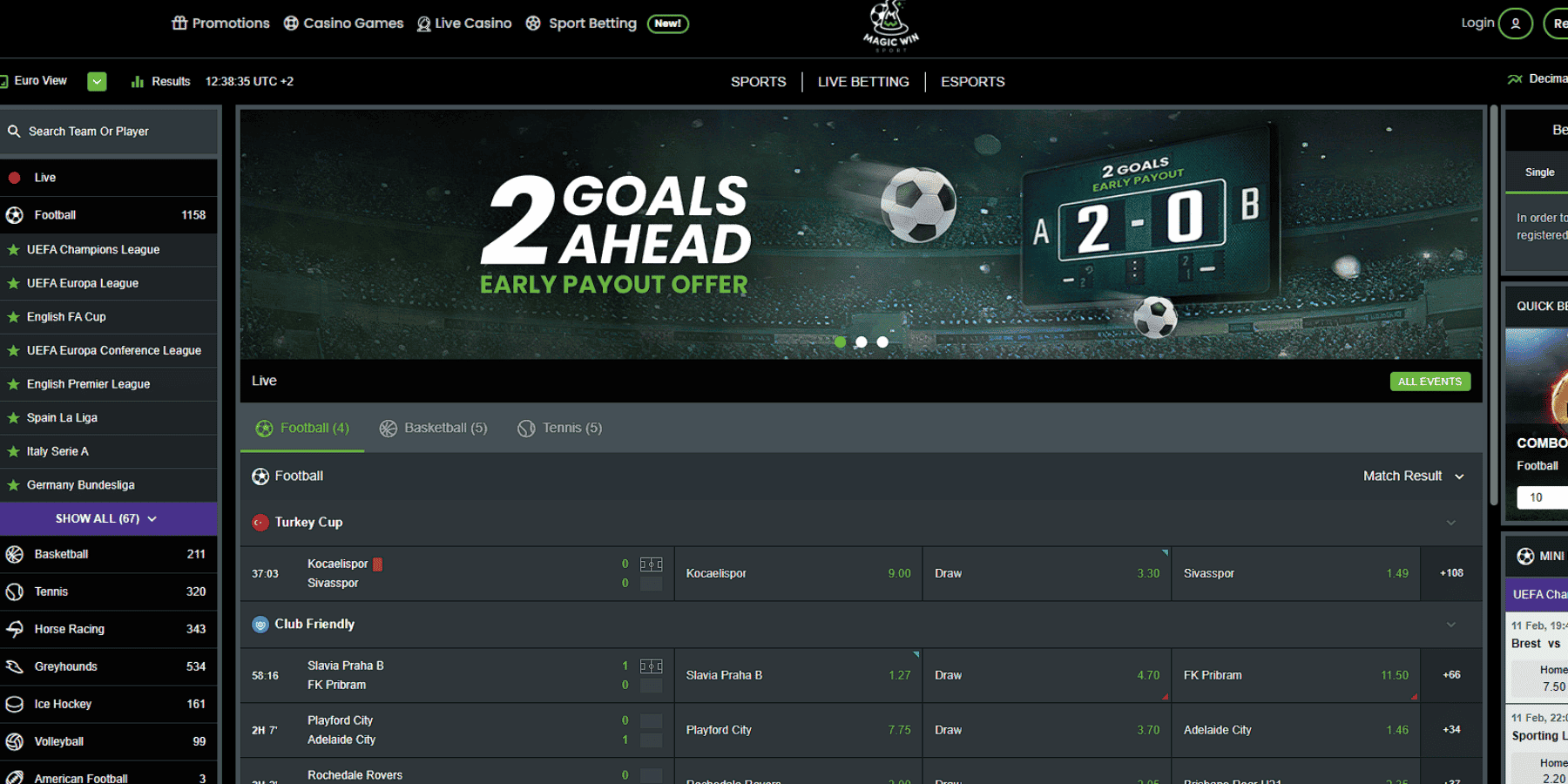 magicwin casino sports