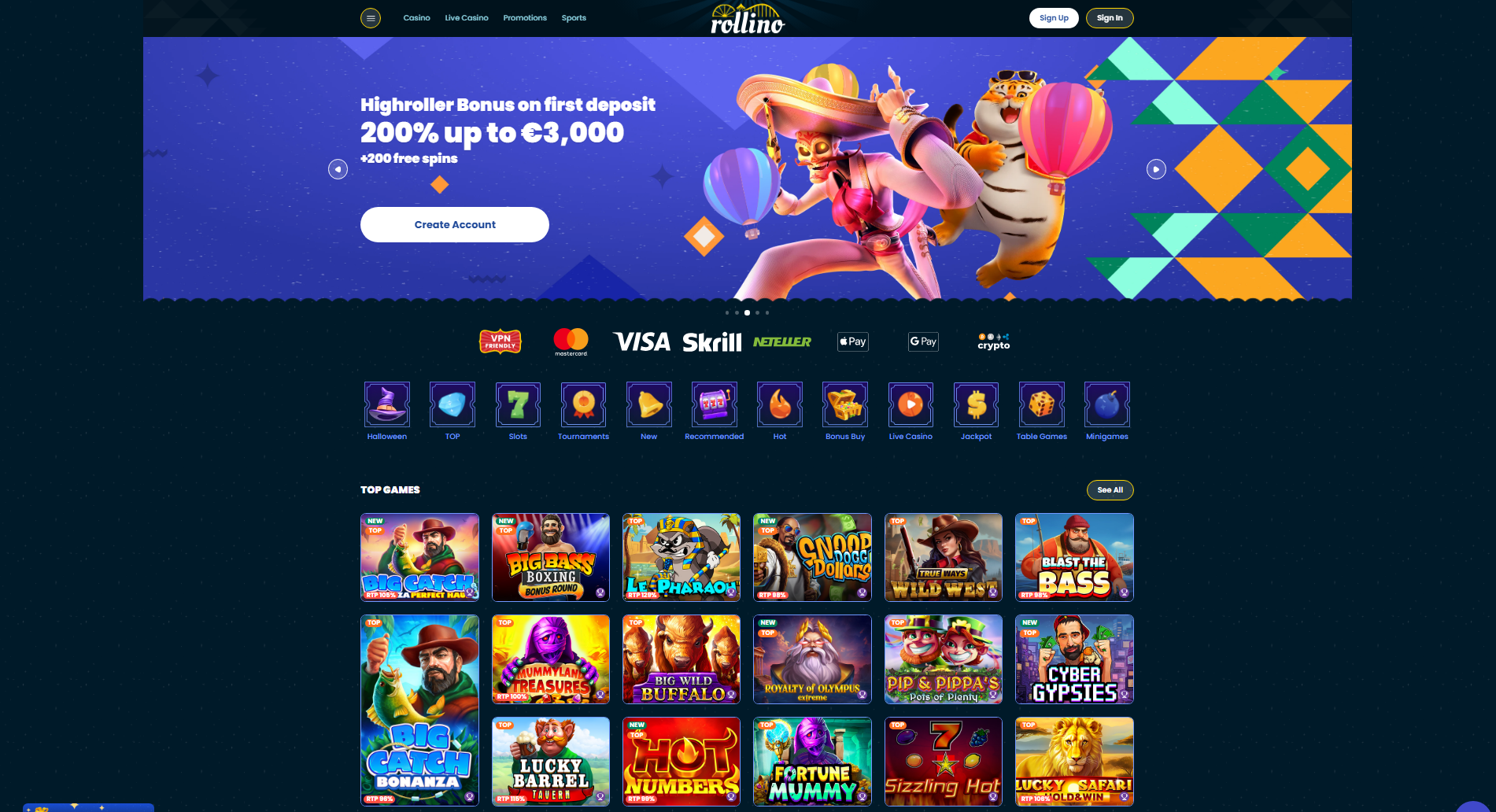 rollino casino live