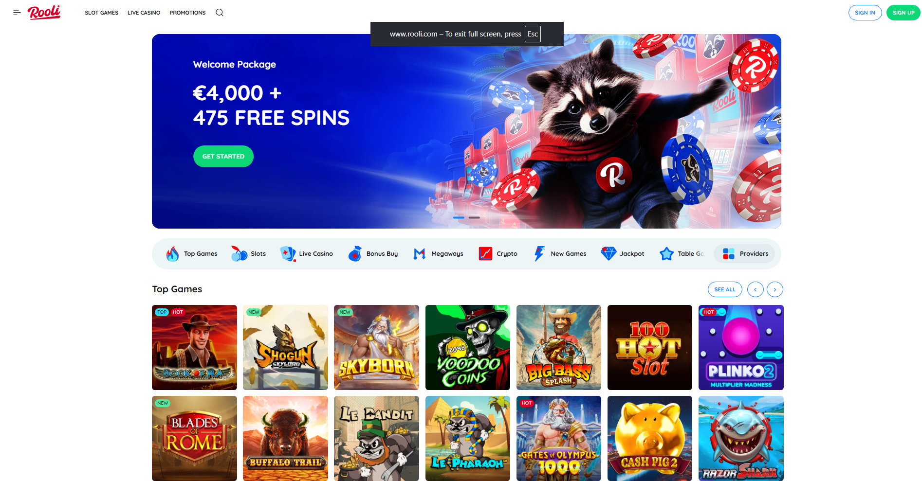 rooli casino - home