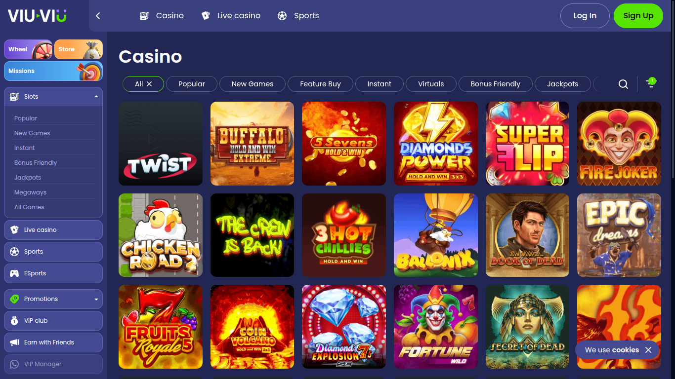 viu-viu casino games